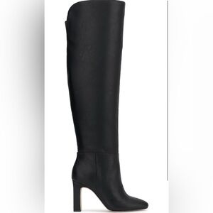 Jessica Simpson Mistia Wide-Calf Over-The-Knee Boots in Black Size 9
